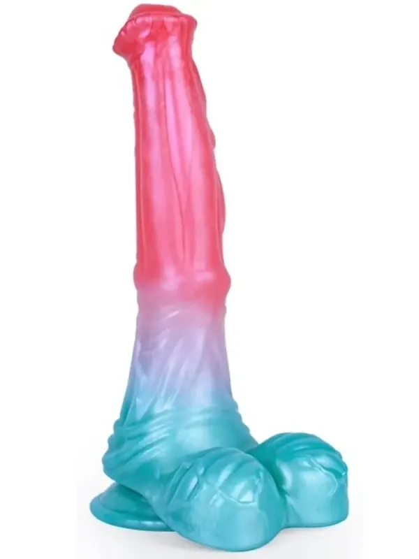 Alien Beast Cyan Rainbow Dildo 24,8 cm Dragon dildo