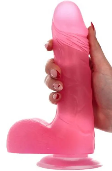 Alvaro Dildo Transparent Pink 23 cm Dildo