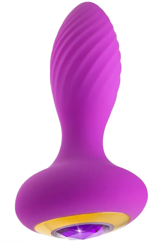 Amethyst Charm Vibrating Plug Analplugg med vibrator