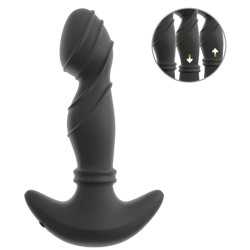 Anos - Vibrating Prostate Plug With Moving Rings