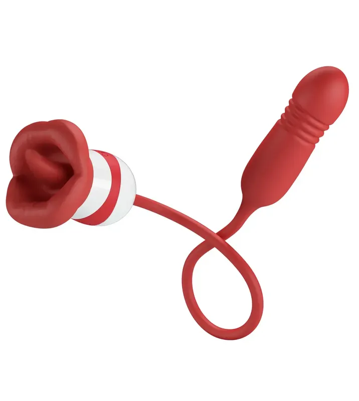 Ashlynn Red Mouth Masturbator Vibrator