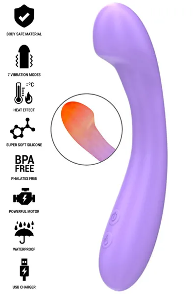 Becky Vibrator Heatable 7 Vibrations Dildo med vibrator