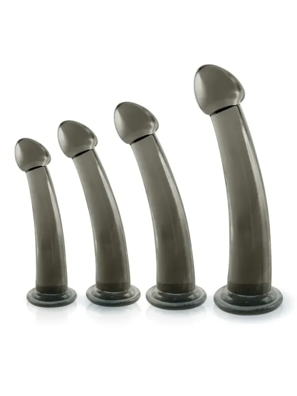 Black Axinite 4 in 1 Anal Plug Kit Set Analpluggar paket