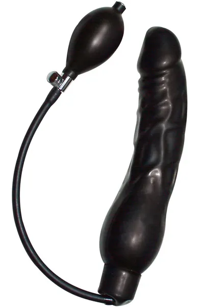 Black Latex Balloon Large 24 cm Uppblåsbar dildo