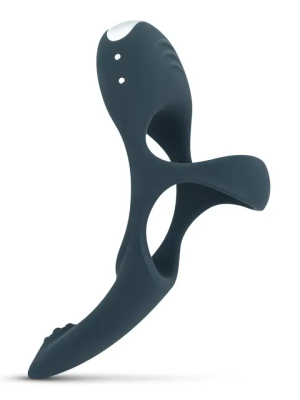 Boners Triple Vibrating Cockring Blue Penisring med vibrator