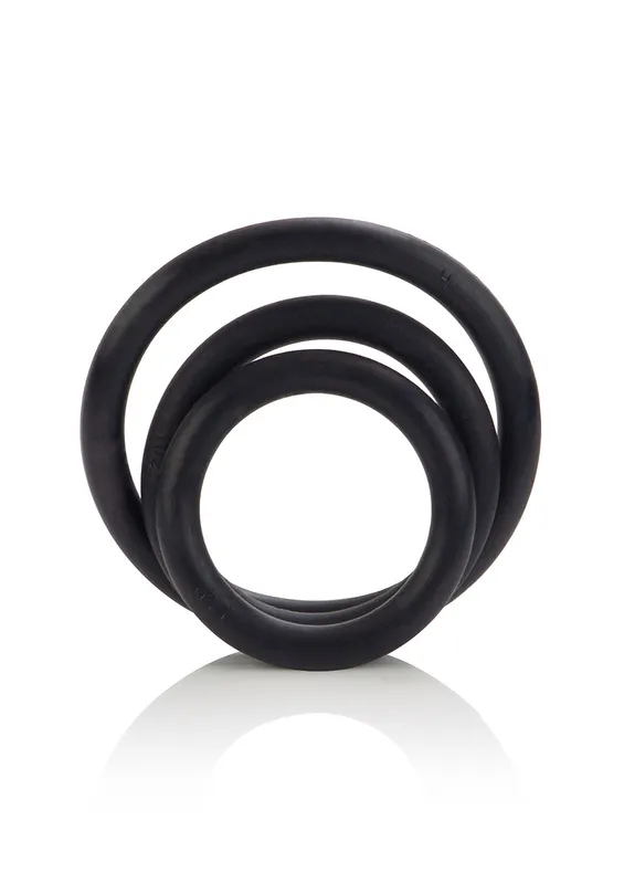 Cal Exotics Black Rubber Ring Set