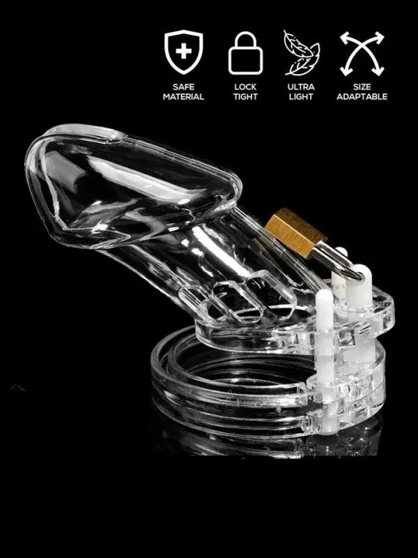 Chastity Cage Long Clear Kyskhetsbur