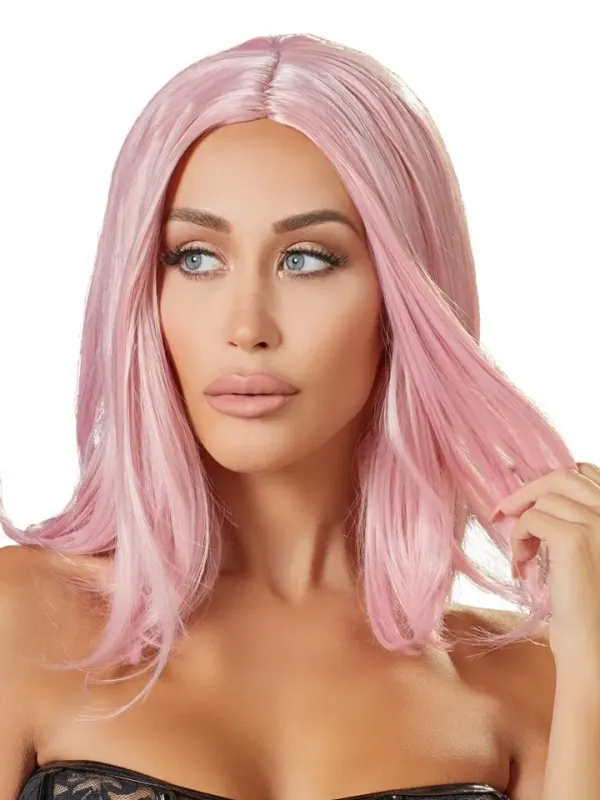 Cottelli Collection Pink Wig Rosa Peruk