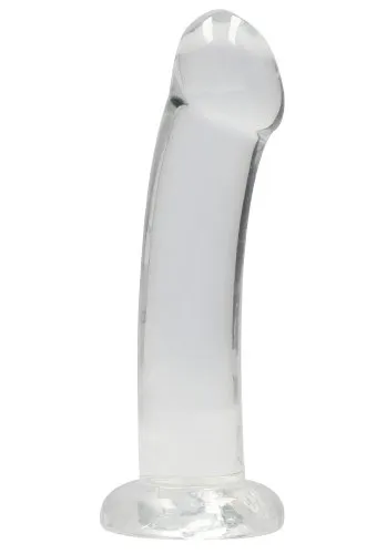 Crystal Clear non realistic dildo 17 cm, Clear