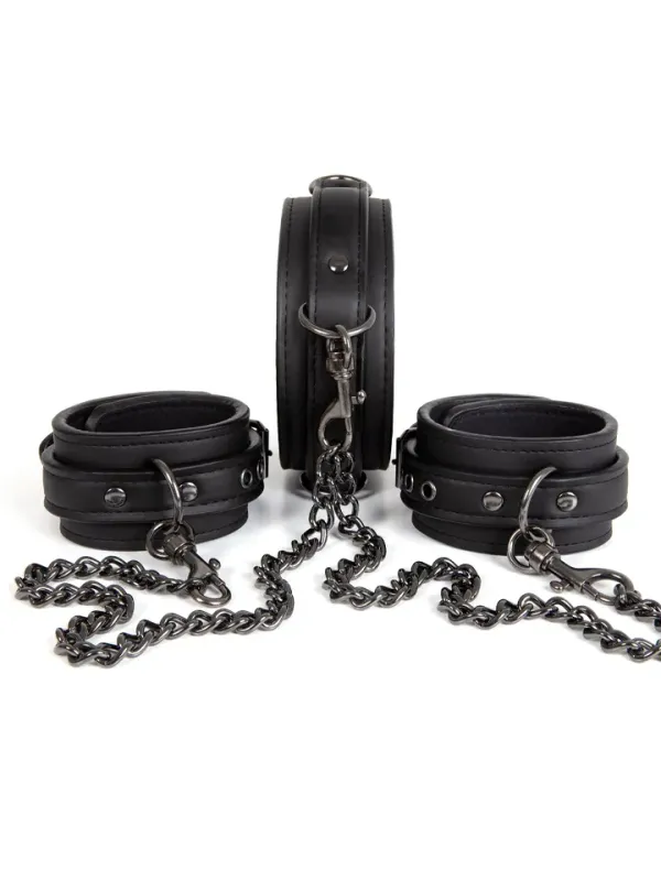 Dark Desire Collar With Ankle Cuffs Halsband & Fotbojor