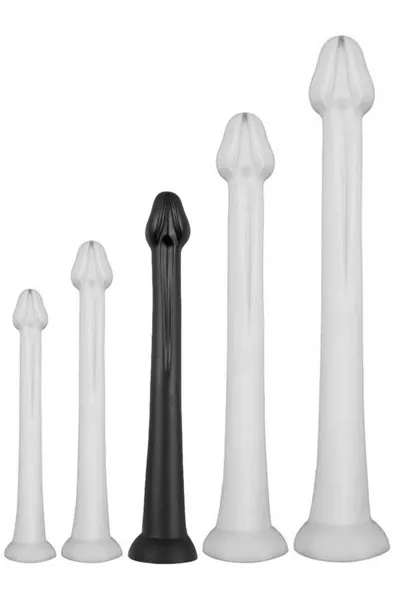 Darksil Whale Dildo Large Black 42 cm Extra lång analdildo