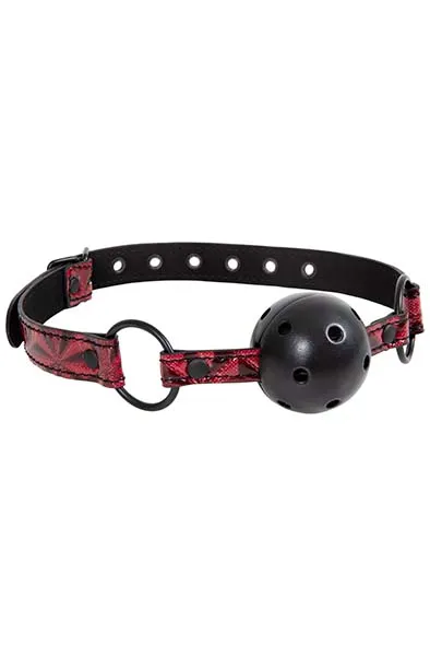 Diabolique Dark Ball Gag Red Gagball