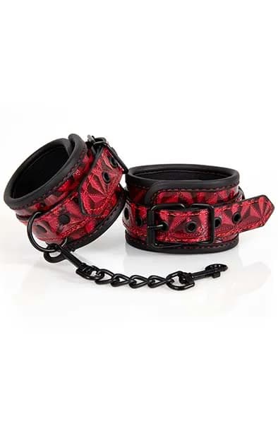 Diabolique Dark Red Ankle Cuffs Fotbojor