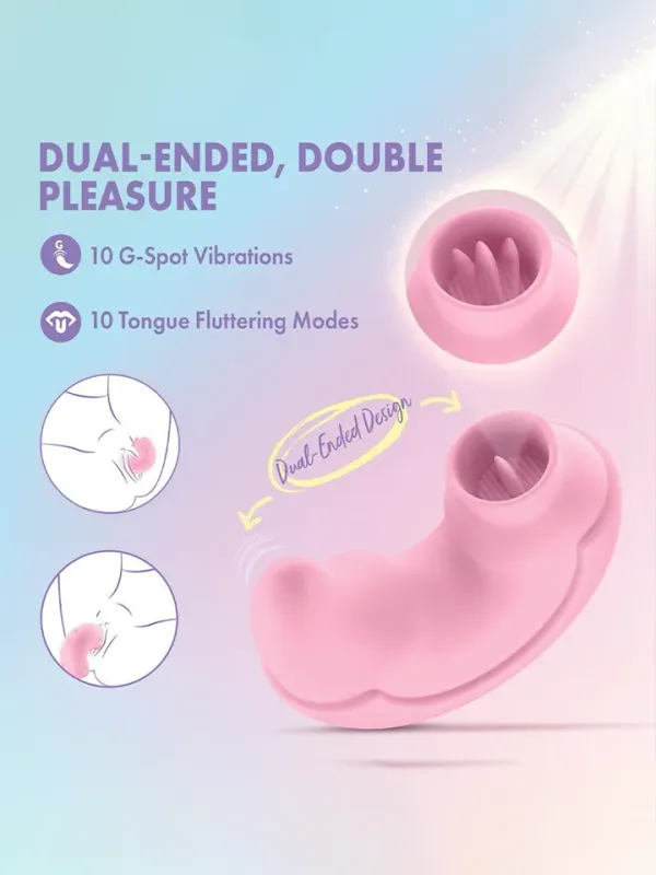Double Pleasure Tongue & Vibration Vibrator