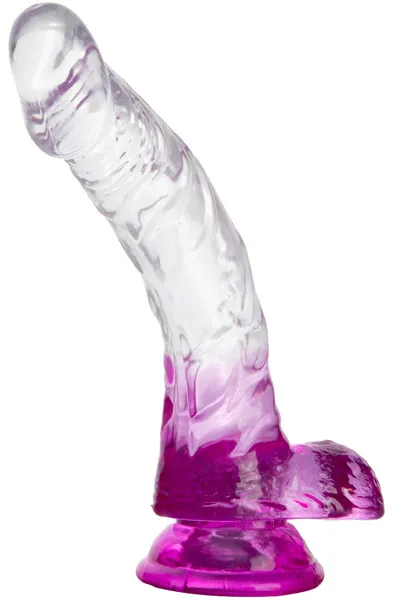 Dual Color Curved Dildo Pink 18 cm Dildo