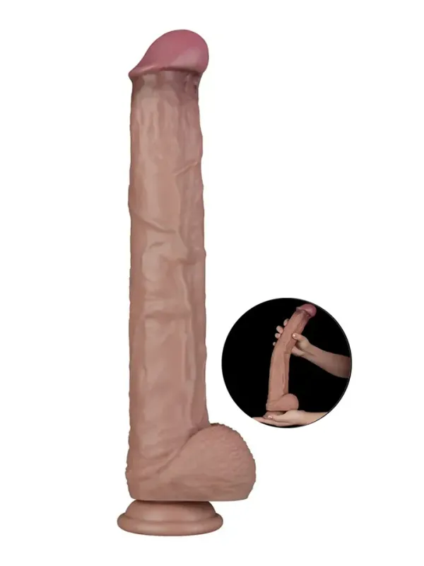 Dual Layered Bendable XXL Cock 37,5 cm XXL dildo
