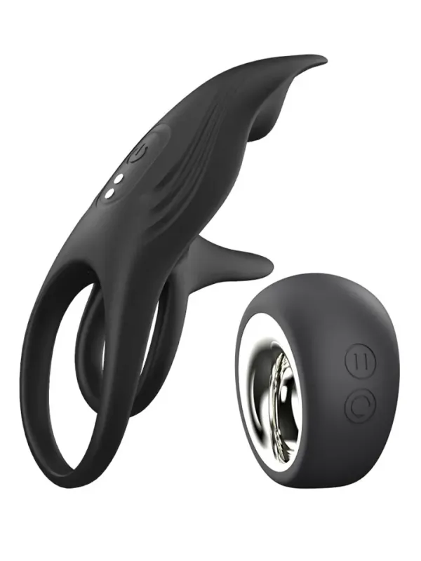 Duet Pulse C-ring With Remote Penisring med vibrator