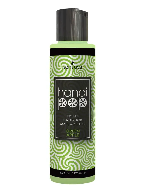 Edible Hand Job Massage Gel Green Apple 125 ml Runka skönare