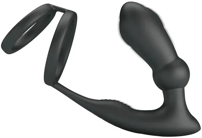 Emoni Cock Ring With Butt Plug Prostatavibrator med penisring