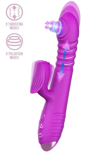 Engily Ross Fenyx Vibe With Thrusting & Pulse Rabbitvibrator