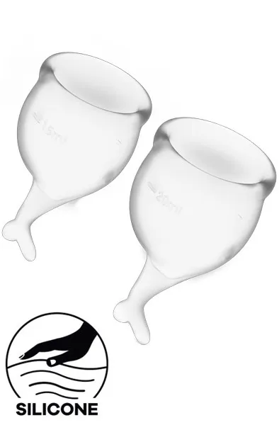 Feel Secure Menstrual Cup Transparent Menskoppar