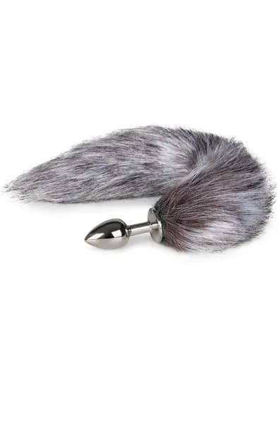 Fox Tail Plug No. 5 Silver Analplugg med svans