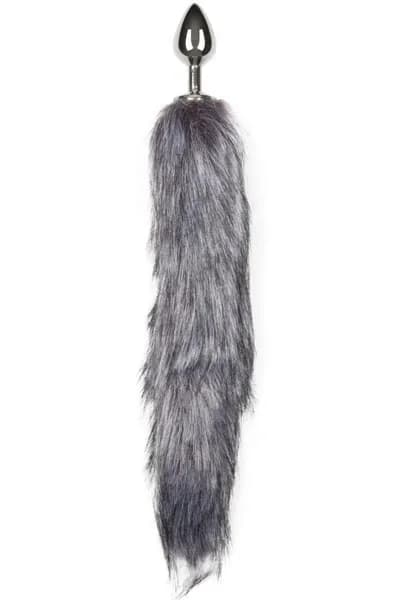 Fox Tail Plug No. 6 Silver Analplugg med svans