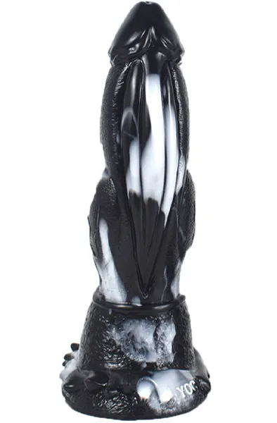 Foxik Monster Dildo Black/White 20 cm Monster dildo