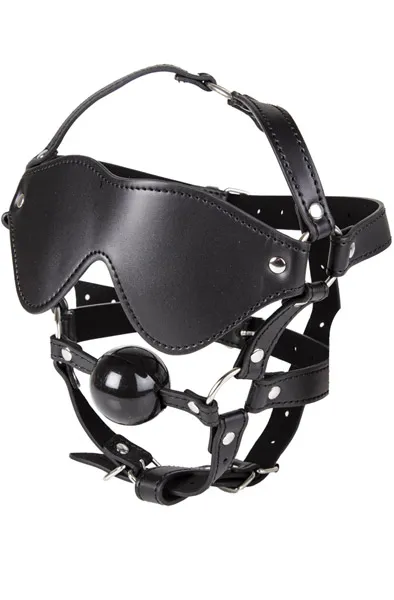 Full Head Blindfold & Ball Gag Set Gag
