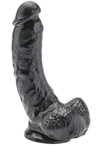 Get Real Svart Dildo 22 cm