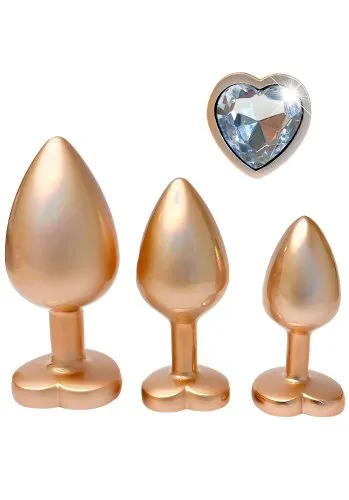 Gleaming Love Pearl Plug Set, Champagne