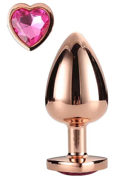 Gleaming Love Rose Gold Plug Small Analplugg metall