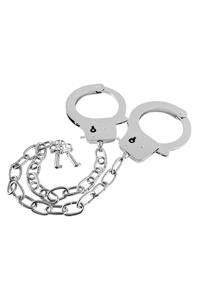 Guilty Pleasure Metal Handcuffs Long Chain Handbojor metall