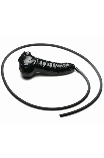 Guzzler Realistic Latex Penis Sleeve With Hose Penisöverdrag & Penis sleeve