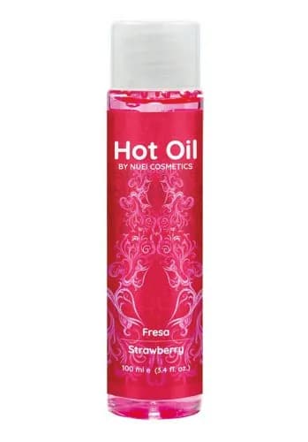 Hot Oil Värmande Massageolja, Strawberry