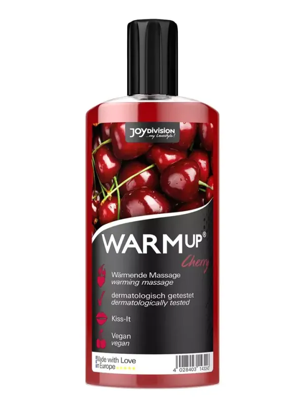 Joydivision Warm-up Massage Oil Cherry 150ml Massageolja Körsbär