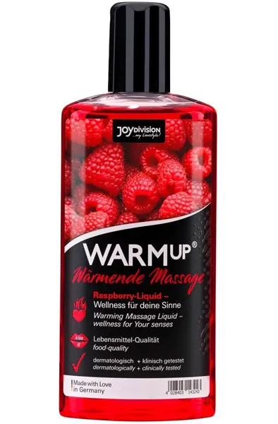 Joydivision Warm-up Massage Oil Raspberry 150ml Massageolja Hallon