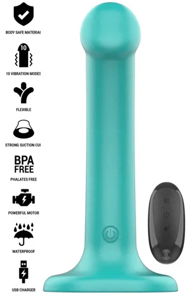 Katie Vibrator 10 Vibrations Remote Control Dildo med vibrator