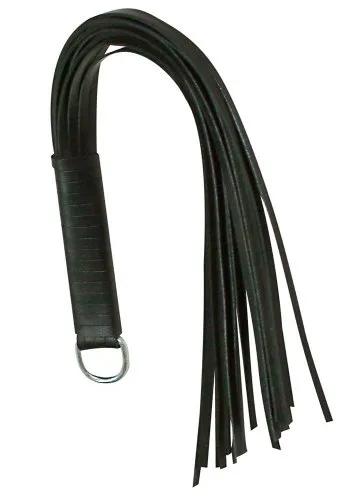 Läderpiska, Svart - 44 cm