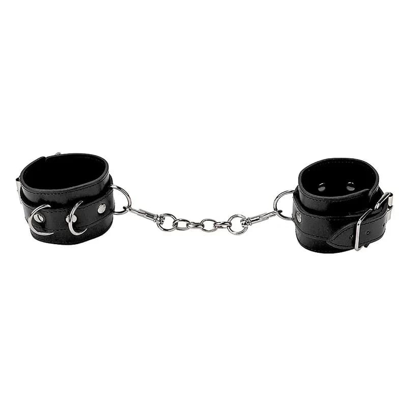 Leather Cuffs Svart
