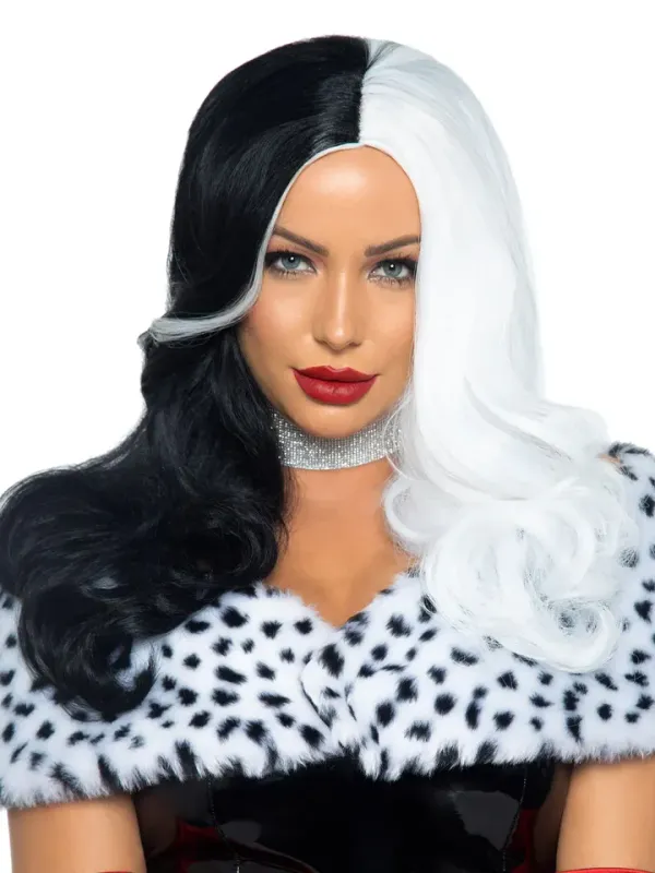 Leg Avenue Cruella Wig Black/White Peruk