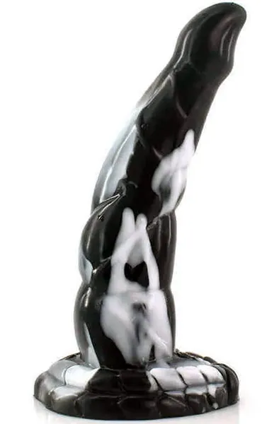 Lonykle Dildo Black/White 21,5 cm Dragon dildo