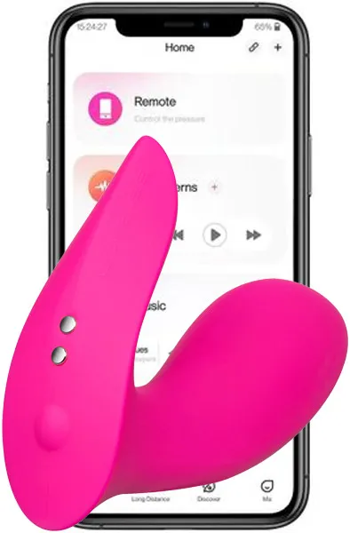 Lovense Flexer G-Spot & Clit Panty Vibrator Appstyrd vibrator
