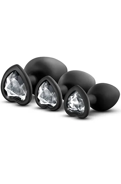 Luxe Bling Plugs Training Kit White Gems Analpluggar paket