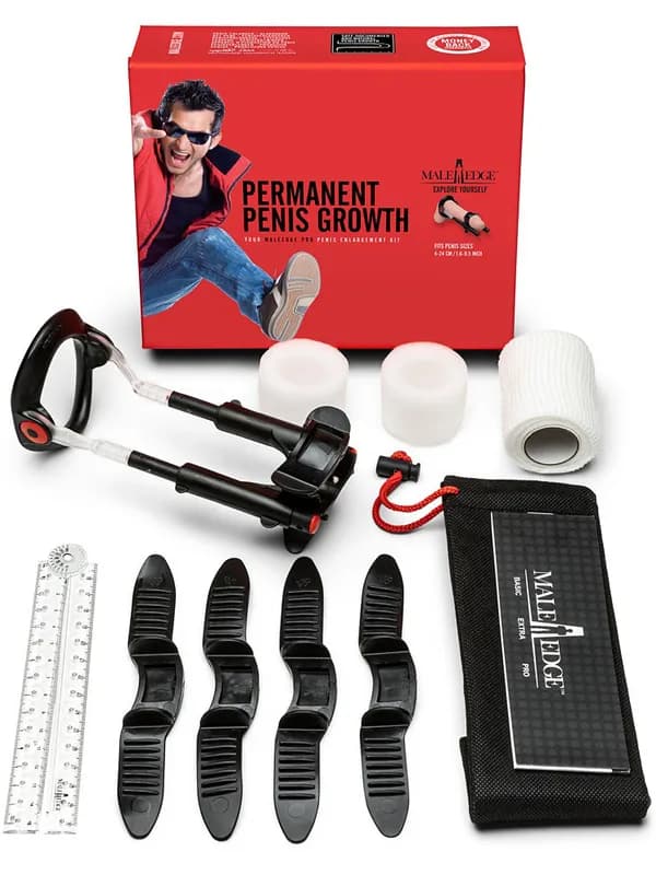 Male Edge: Penis Enlarger, Pro Kit, svart