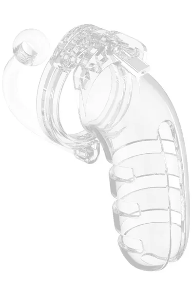 Mancage 12 Chasity Cage With Plug Transparent Kyskhetsbur