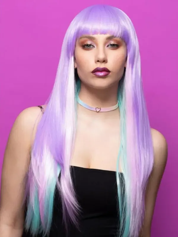 Manic Panic Lavender & Aqua Wig Peruk