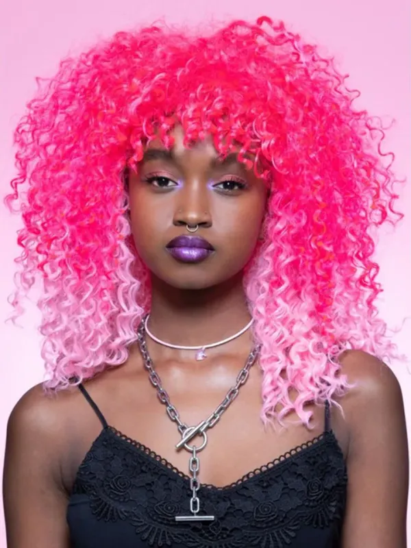 Manic Panic Two Tone Pink Wig Peruk