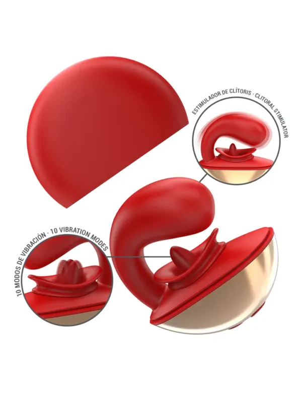 Mariah 10 Vibrations & Stimulator In U Shape Vibrator