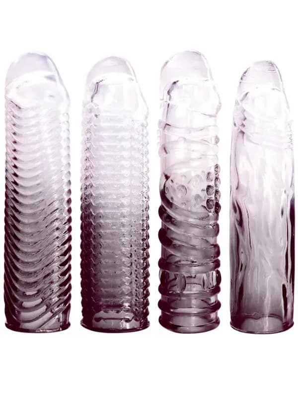 Massive 4-In-1 Extension Sleeve Pack Penisförlängare/Sleeve